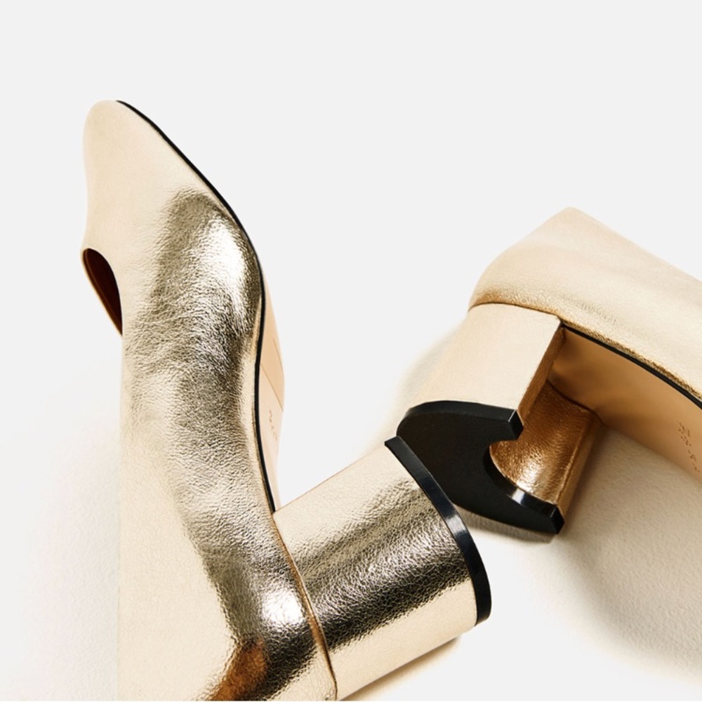 Gold heels